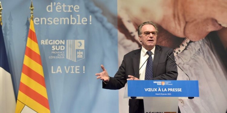 Renaud Muselier se félicite d'être la première région de France à pouvoir utiliser les fonds européens pour des appels d'offres (Crédit DR)