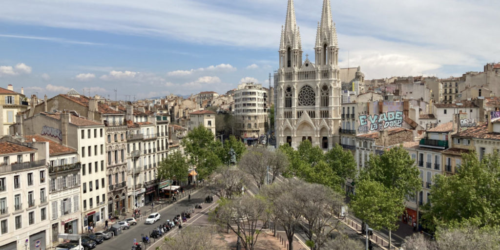 La vue sur l'église depuis la terrasse panoramique (Crédit RM)