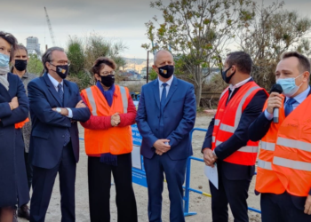 Renaud Muselier s'est rendu au port de Marseille vendredi 16 avril