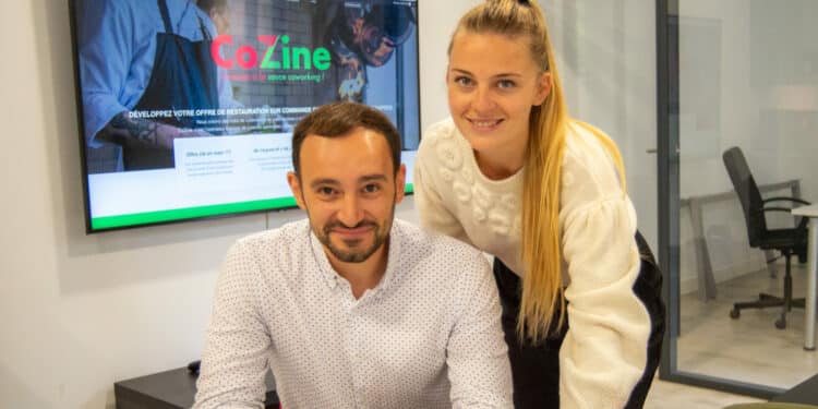Dimitri Mieral et Sophie Vollaire, les fondateurs de Cozine (Crédit JYD)