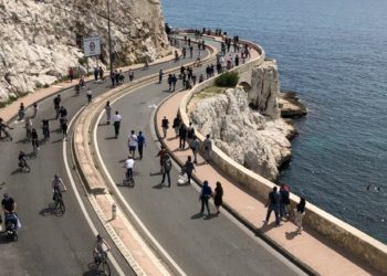 Beau succès sur la Corniche pour l'opération "La voie est libre" (crédit : Gomet'/JFE)