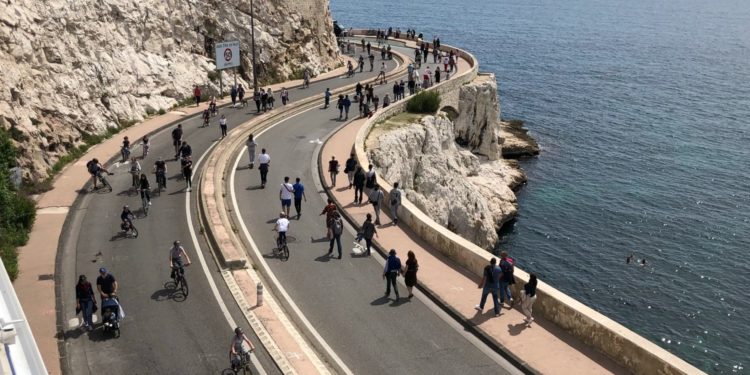 Beau succès sur la Corniche pour l'opération "La voie est libre" (crédit : Gomet'/JFE)