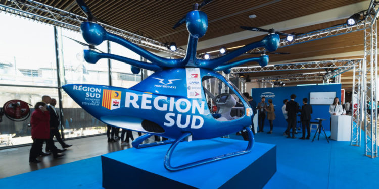 En 2019, la Région Sud avait mis en avant Hovertaxi, une jeune société varoise sur son stand Vivatech Crédit DR)