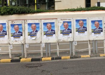 Affichage électoral pour les Régionales 2021 (Crédit Gomet')
