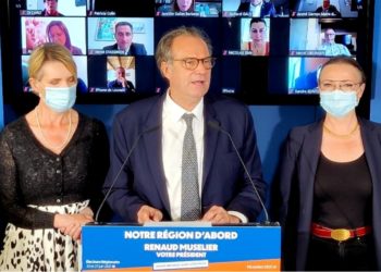 Renaud Muselier le 16 mai présente sa liste aux élections régionales (Crédit RL/Gomet').