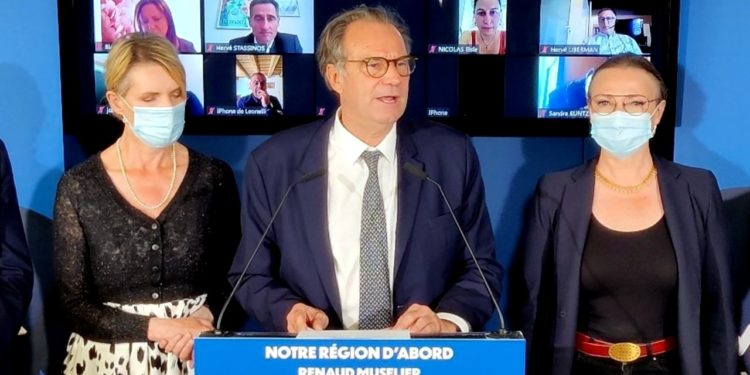 Renaud Muselier le 16 mai présente sa liste aux élections régionales (Crédit RL/Gomet').