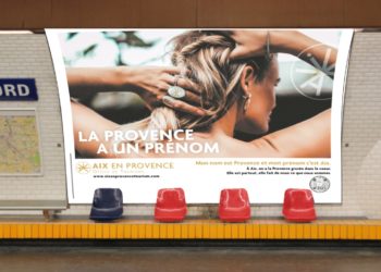 Une création de l'agence Signe ds Temps (Crédit photo OT Aix).