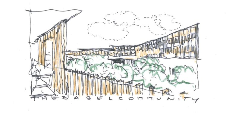 Les premiers dessins du projet de Babel Community à Aix Crédit DR)