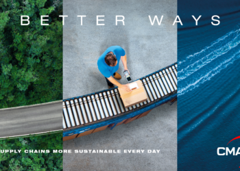 La nouvelle identité visuelle de CMA CGM met l'accent sur le développement durable (Crédit DR)