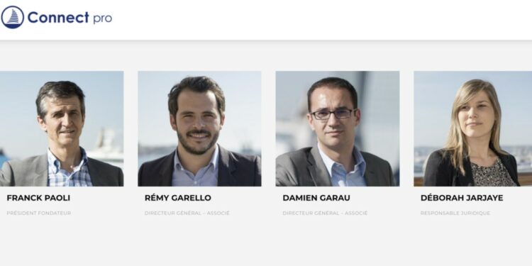 L'équipe de Connect Pro présidé par Franck Paoli (Crédit DR)