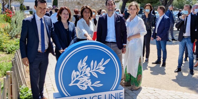 Martine Vassal lors de la présentation de ses listes en mai dernier (Crédit : Rémi Liogier)