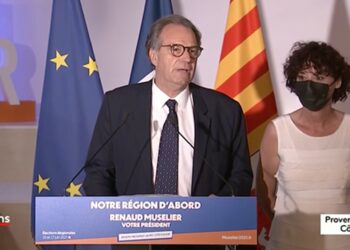 Renaud Muselier a pris la parole dimanche soir pour appeler chacun à prendre ses responsabilités au second tour (Capture France 3)