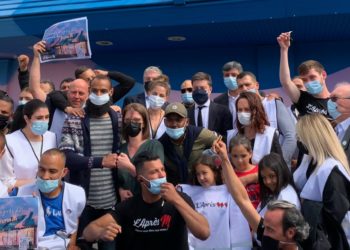 Benoît Payan, le maire de Marseille sur le site de l'ancien McDonald's mercredi 2 juin 2021 (Crédit @BenoitPayan).