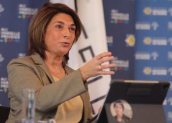 Martine Vassal, présidente de la Métropole et candidate ààsa succesion au conseil départemental a dirigé la séance (Crédit DR)