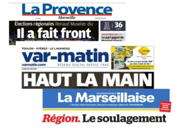 La presse locale souligne ce lundi 28 juin la nette victoire de Renaud Muselier (LR) au second tour des régionales