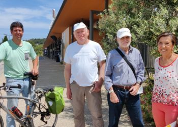 Les collectifs Bike Together et AF3V ont pu échanger avec Rosy Inaudi (EELV), conseillère départementale à Berre