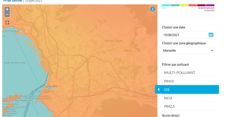 Pollution à l'ozone