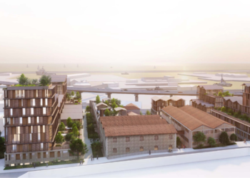 Le futur campus du numérique au coeur d'Euroméditerranée 2, proche du bassin de radoub (Crédit LaPlateforme_)