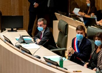 Benoît Quignon à droite de Benoît Payan (Archives Gomet')