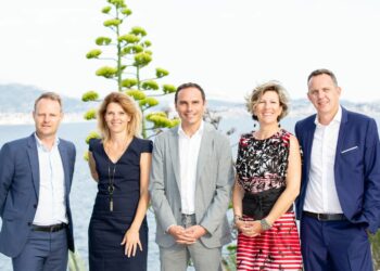 Les cinq co-présidents du Club de l'immobilier Marseille Provence (Crédit DR)