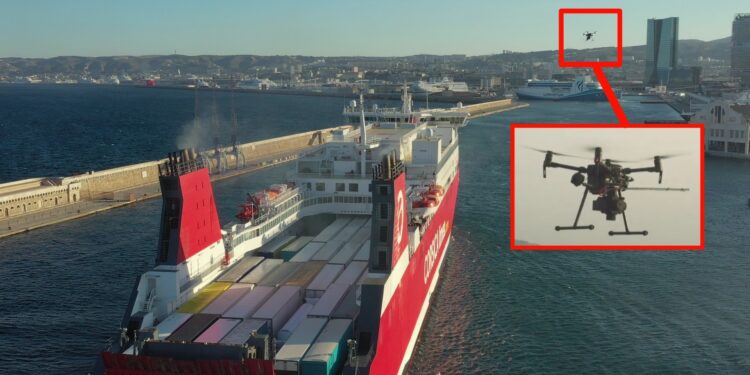 AtmoSud utilise des drones renifleurs pour mesurer le taux de souffre dans les émissions des navires