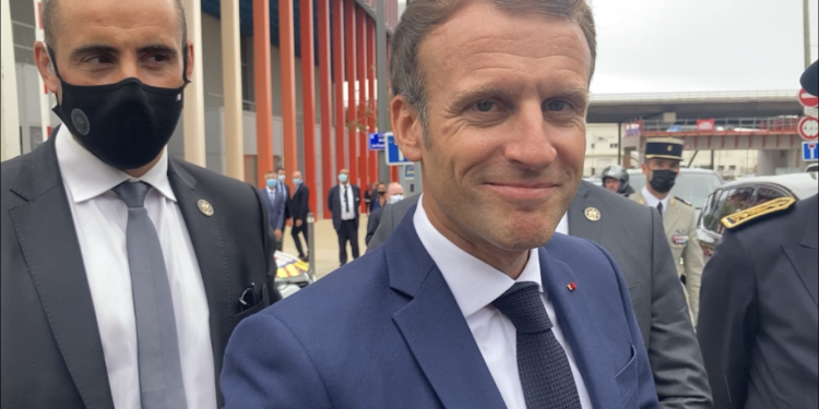 Emmanuel Macron a livré une interview exclusive à Gomet' après sa réunion à la Métropole (Crédit RM)