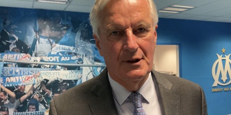Michel Barnier en campagne pour les présidentielles à Marseille (Crédit RM)