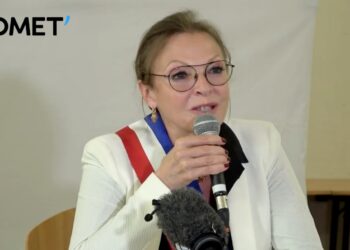 Sophie Joissains après son élection a répondu aux questions des journalistes (Crédit JRG/Gomet')