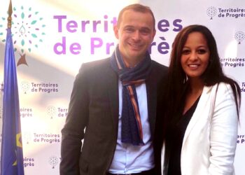 Lila Lokmane avec Olivier Dussopt à Bordeaux (@LilaLokmane)