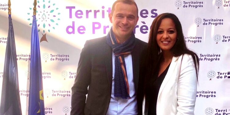 Lila Lokmane avec Olivier Dussopt à Bordeaux (@LilaLokmane)