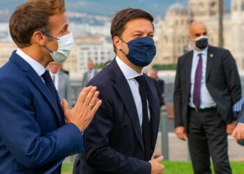 Emmanuel Macron et Benoît Payan au Pharo le 3 septembre dernier (Crédit Gomet')