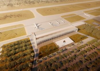 Le projet d'aéroport de Donsin à 35km de Ouagadougou. Image Meridiam.