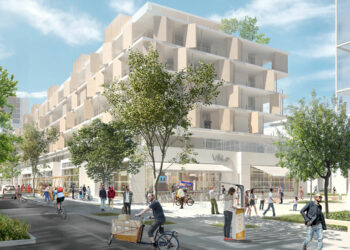 Les fabriques de Bouygues se présente comme une ecoquartier avec une mixité des usages et des déplacements doux (Crédit Bouygues)