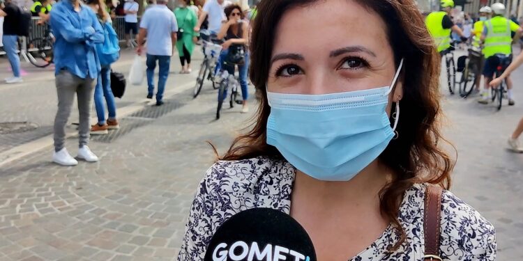 Audrey Gatian à l'occasion de la Fête du vélo dimanche 6 juin 2021