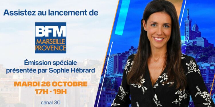 Trois questions à Sophie Hébrard, présentatrice de BFM Marseille Provence