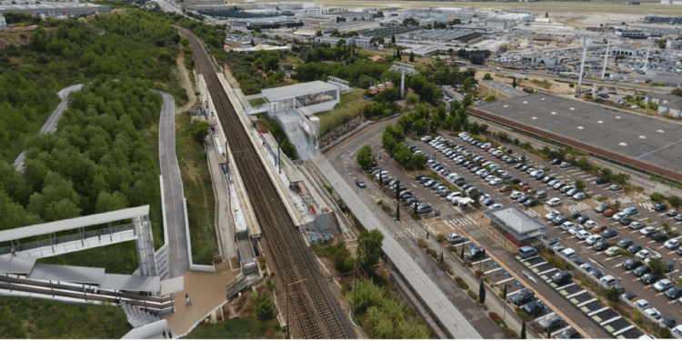 Le projet de téléphérique reliant la gare de Vitrolles et l'Aéroport Marseille Provence © Foster+Partners