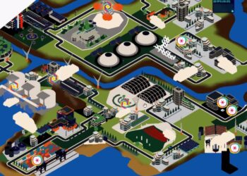 L'usine extraordinaire a développé une ville virtuelle en 3d pour son édition 2021 (Crédit DR)