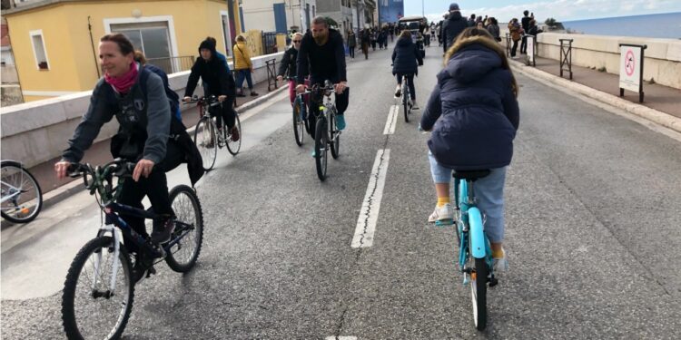 La Voie est libre, 5e édition le 14 novembre dernier sur la Corniche à Marseille (Crédit Gomet'/JFE)