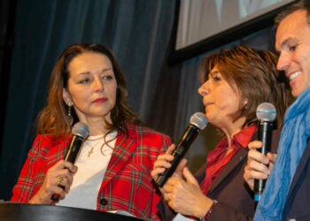 Valérie Boyer, Martine Vassal et Julien Ravier (Crédit : Gomet')