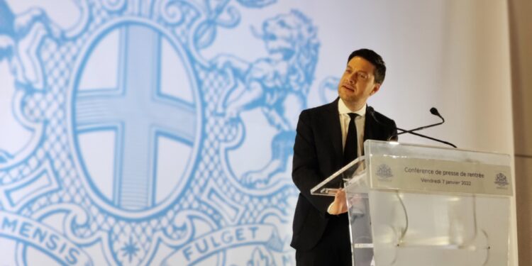 Benoît Payan (PS), maire de Marseille, lors de la conférence de presse de rentrée 2022