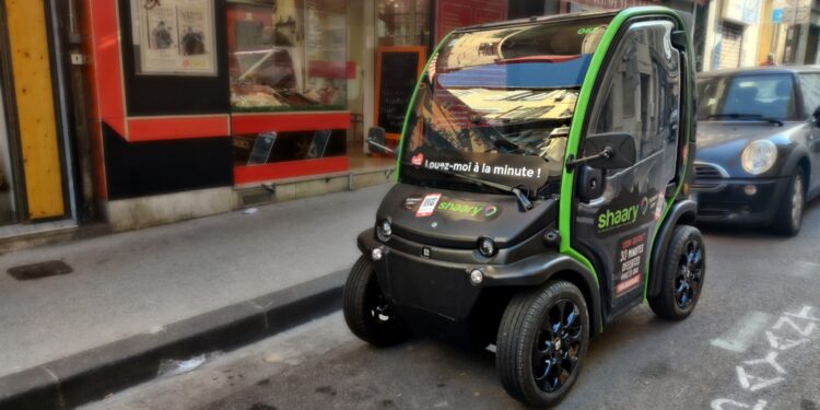À Marseille, la société Wesk a déployé 50 véhicules via son service d'autopartage Shaary (crédit : Rémi Liogier)