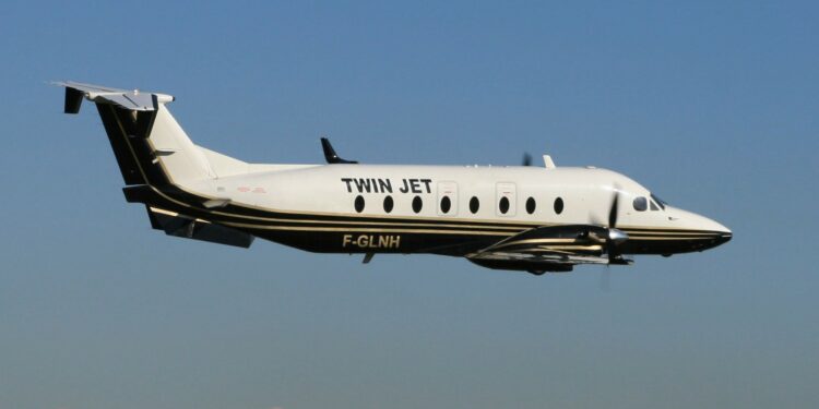 Un avion de la compagnie Twin Jet