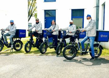 Vlove assure des livraisons décarbonées en centre-ville (crédit : Vlove)