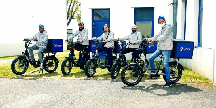 Vlove assure des livraisons décarbonées en centre-ville (crédit : Vlove)