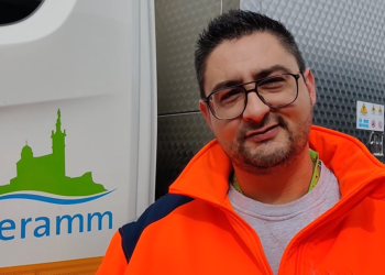 Jonathan Dufois, opérateur curage réseaux Seramm (crédit : Rémi Liogier)