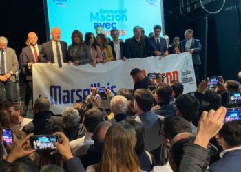 meeting pour Macron