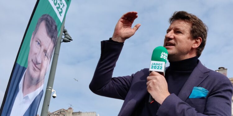 Yannick Jadot à Marseille mercredi 2 mars 2022