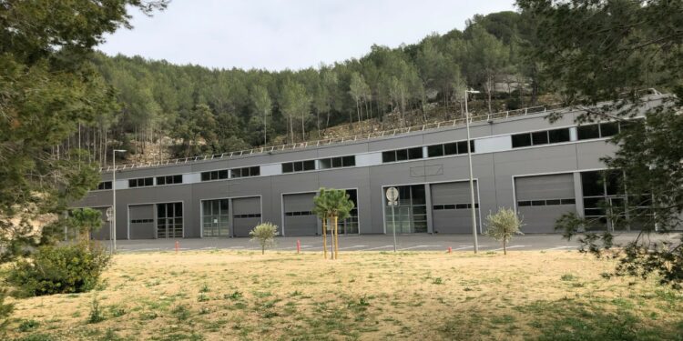 Le site provisoire d'Aiôn Group dans le Parc des restanques à La Ciotat (Crédit Gomet'/JFE)