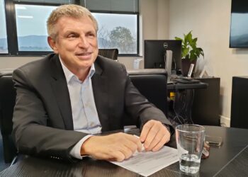 Yves Barraquand dans son bureau siège de CMR Group à Marseille (CréditGomet'/JRG)