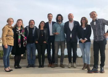 Le jury et les participants de la nouvelle sélection de l'incubateur Korner de Klanik (Crédit Gomet'/JFE)
